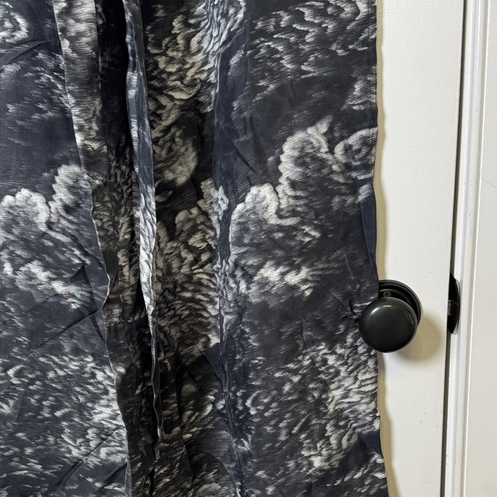 Athleta Calm Cool Wide Leg Pants Black Gray Print NWT Size Medium - Picture 7 of 10